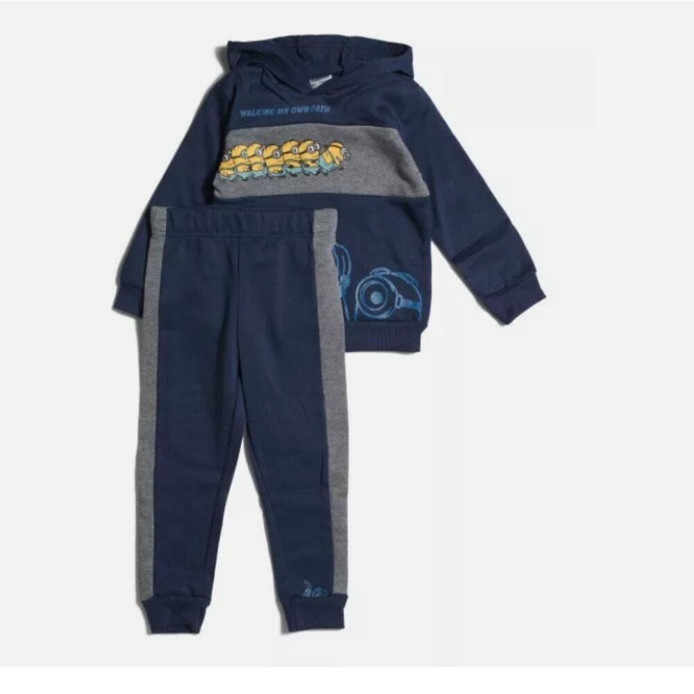 MINIONS 2pc Little Boys Hoodie And Joggers Set